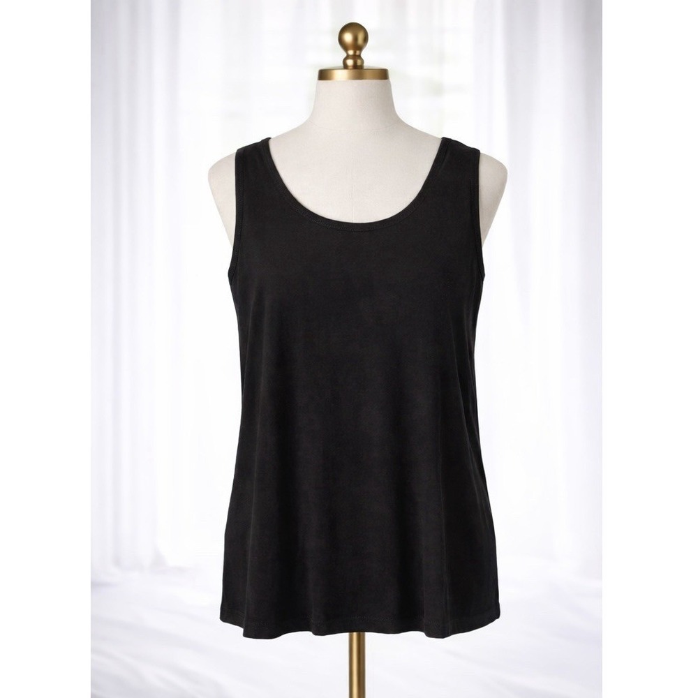 New Chico's Travelers Slinky Cami Tank Top Chocolate Brown Stretch Size 3‎ XL